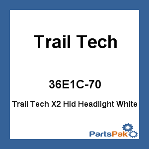 Trail Tech 36E1C-70; Trail Tech X2 Hid Headlight White