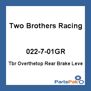 Two Brothers Racing 022-7-01GR; Tbr Overthetop Rear Brake Lever Grn Klx110