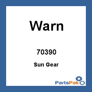 Warn 70390; Sun Gear