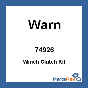 Warn 74926; Winch Clutch Kit