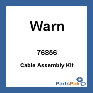 Warn 76856; Cable Assembly Kit 6Ga Blue / Yellow 96In Svc