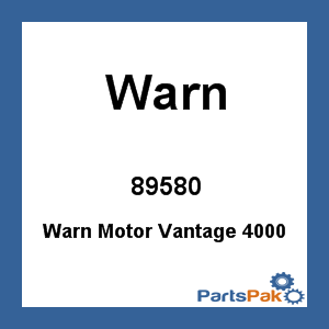 Warn 89580; Warn Motor Vantage 4000