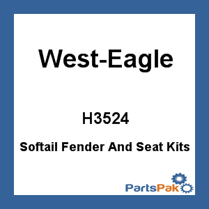 West-Eagle H3524; Softail Fender And Seat Kits Ribbed Fender W / Smooth Seat