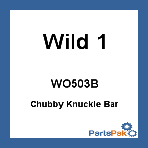 Wild 1 WO503B; Chubby Knuckle Bar Black 0-inch
