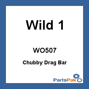 Wild 1 WO507; Chubby Drag Bar Chrome 10-inch Pull-Back Risers