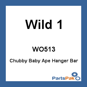 Wild 1 WO513; Chubby Baby Ape Hanger Bar Chrome 8.5-inch