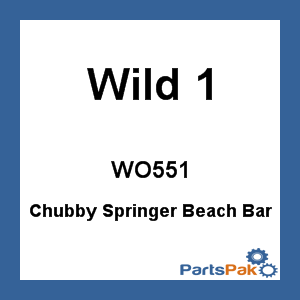 Wild 1 WO551; Chubby Springer Beach Bar Chrome 2.5-inch