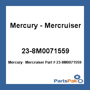 Quicksilver 23-8M0071559; Grommet Replaces Mercury / Mercruiser