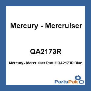 Quicksilver QA2173R; Black diamond Propeller 9.25X9Rh Replaces Mercury / Mercruiser