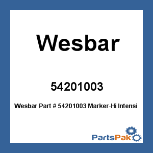 Wesbar 54201003; Marker-Hi Intensity Micro led Amber
