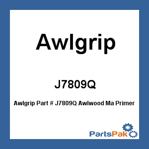 Awlgrip J7809Q; Awlwood Ma Primer Red