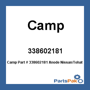 Camp 338602181; Anode Nissan/Tohatsu
