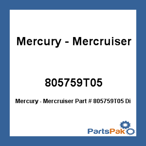 Quicksilver 805759T05; Distributor Cap Rotor Kit-Black Scorpion Replaces Mercury / Mercruiser