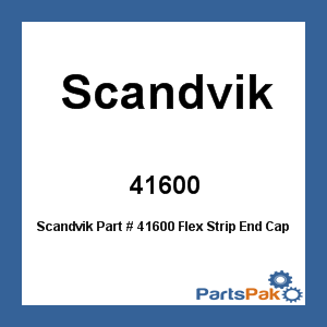 Scandvik 41600; Flex Strip End Caps 2/Pack