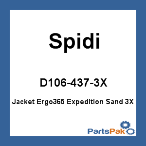 Spidi D106-437-3X; Jacket Ergo365 Expedition Sand 3X