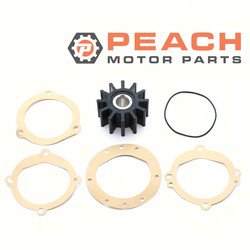 Peach Motor Parts PM-09-701B-1 Impeller, Water Pump (Neoprene); Fits Jabsco®: 18838-0001, 18838-0001-P, Johnson Pump®: 09-701B-1, Sherwood®: 9959K, 09959K, 9959, Westerbeke®: 11418, 11907, 3310