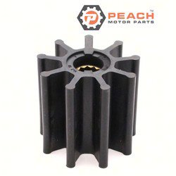Peach Motor Parts PM-09-802B Impeller, Water Pump (Neoprene); Fits Jabsco®: 6760-0001, 6760-0003, 6760-0003-P, Johnson Pump®: 09-802B, CEF®: 500145, DJ Pump®: 086-0901, Kashiyama®: SP-280