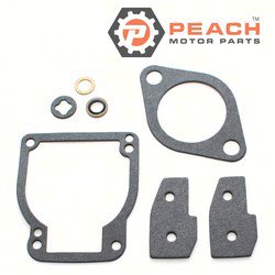 Peach Motor Parts PM-1395-811223-1 Carburetor Repair Kit (For single carburetor); Fits Mercury Quicksilver Mercruiser®: 1395-811223 1, 1395-8112231, 1395-811223, 1395-9602, Sierra®: 18-7211-1, 