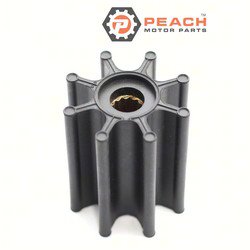 Peach Motor Parts PM-17018-0001 Impeller, Water Pump (Neoprene); Fits Jabsco®: 17018-0001, Volvo Penta®: 3583602, 3588476, 3593573, 3819486