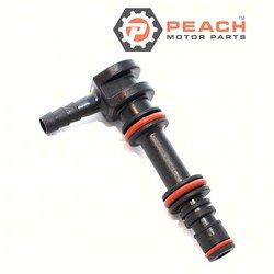 Peach Motor Parts PM-22-861150T02 Fitting, Gear Lube Reservoir (90 Degree); Fits Mercury Quicksilver Mercruiser®: 22-861150T02, 22-861150A 1, 22-861150A1, 22-861150A 2, 22-861150A2