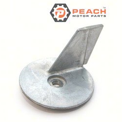 Peach Motor Parts PM-55125-96310 Anode, Trim Tab Lower Unit (Zinc); Fits Suzuki®: 55125-96310, 55125-96302, 55125-96301, 55125-96301-02M