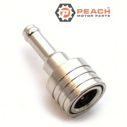 Peach Motor Parts PM-65750-95500 Fuel Hose Tank Connector (13 mm I.D. Coupler)(For use with large diameter hose systems); Fits Suzuki®: 65750-95500, 65750-95510, 65750-955L0, Nissan® Tohatsu®: 