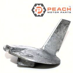 Peach Motor Parts PM-69L-45371-00-00 Anode, Trim Tab Lower Unit Gearcase Aluminum; Fits Yamaha®: 69L-45371-00-00, Martyr®: CM69L4537100A, Sierra®: 18-6122A