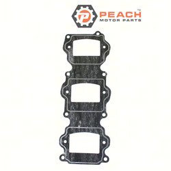 Peach Motor Parts PM-6H3-13622-A1-00 Gasket, Intake; Fits Yamaha®: 6H3-13622-A1-00, 6H3-13622-A0-00