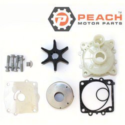 Peach Motor Parts PM-6N6-W0078-02-WH Water Pump Repair Kit; Fits Yamaha®: (6N6-W0078-02-00 + 61A-44311-01-00 housing), (6N6-W0078-01-00 + 61A-44311-00-00 housing), Sierra®: 18-3313, 18-3313-1, 