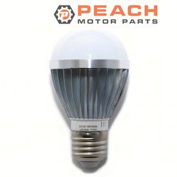 Peach Motor Parts PM-BULB-E27-DC12V12W940L-1 Light Bulb, DC-12V 12-Watt 940-Lumen A19-Style E27-Base Cold White (w/ cooling fins - longer life); Fits 