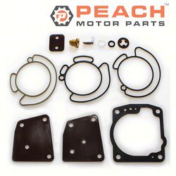 Peach Motor Parts PM-CARB-0002A Carburetor Repair Kit (No Float)(For 1 carburetor); Fits Johnson Evinrude OMC BRP®: 0438996, 438996, 435442, 0435442, 436852, 0436852, Sierra®: 18-7247, 18-7221,