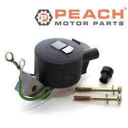 Peach Motor Parts PM-IGNC-0002A Ignition Coil; Fits Johnson Evinrude OMC BRP®: 0582995, 582995, 0584477, 584477, 0580416, 580416, 0582370, 582370, 0582931, 582931, 0580971, 580971, 0580118, 580