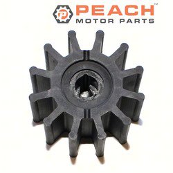 Peach Motor Parts PM-IMPE-0015A Impeller, Water Pump (Neoprene); Fits OMC®: 0987176, 987176, 3854072; PM-IMPE-0015A