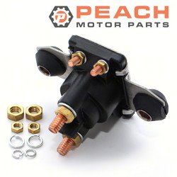 Peach Motor Parts PM-SOLE-0002A Solenoid, Starter; Fits Mercury Quicksilver Mercruiser®: 89-850188T1, 89-850188A1, 89-850188T 1, 89-850188A 1, 89-825842A1, Sierra®: 18-5820, Arco®: SW099, Mallo