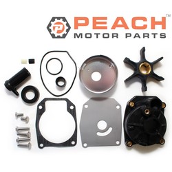 Peach Motor Parts PM-WPMP-0015A Water Pump Repair Kit (With Plastic Housing); Fits Johnson Evinrude OMC BRP®: 0432955, 432955, 0436957, 436957, 0432956, 432956, 0438591, 438591, 0438951, 438951