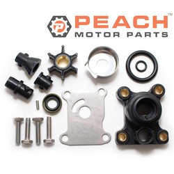 Peach Motor Parts PM-WPMP-0037A Water Pump Repair Kit (With Housing); Fits Johnson Evinrude OMC BRP®: 0386697, 386697, 0393560, 393560, 0391388, 391388, 0394711, 394711, 0386886, 386886, 039169