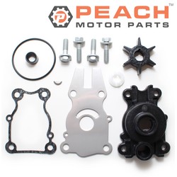 Peach Motor Parts PM-WPMP-0042A Water Pump Repair Kit (With Plastic Housing); Fits Yamaha®: (6BG-W0078-01-00 + 66T-44311-00-00), (6BG-W0078-00-00 + 66T-44311-00-00)