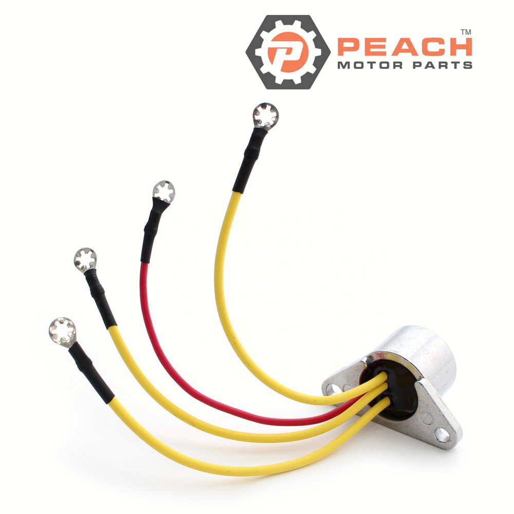 Peach Motor Parts PM-0173692 Rectifier; Fits Johnson Evinrude OMC®: 0173692, 173692, 0581778, 581778, 0582304, 582304, Sierra®: 18-5709, Arco®: AR104, CDI®: 153-1778, GLM®: 72350, Mallory®: 9-1