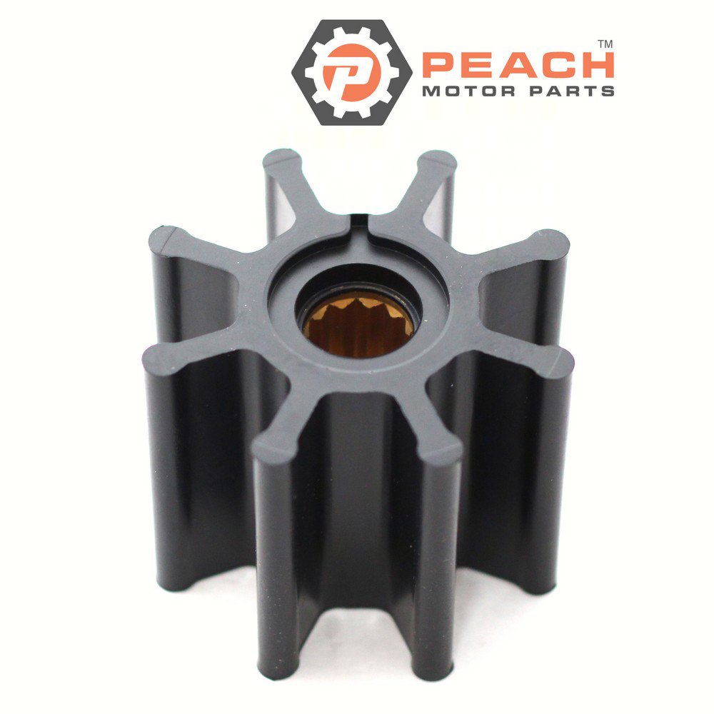 Peach Motor Parts PM-09-1028B-9 Impeller, Pump (Nitrile); Fits Jabsco®: 920-0003, 920-0003-P, 964-0003, 17992-0003, 1111-0003, Johnson Pump®: 09-1028B-9, CEF®: 500206