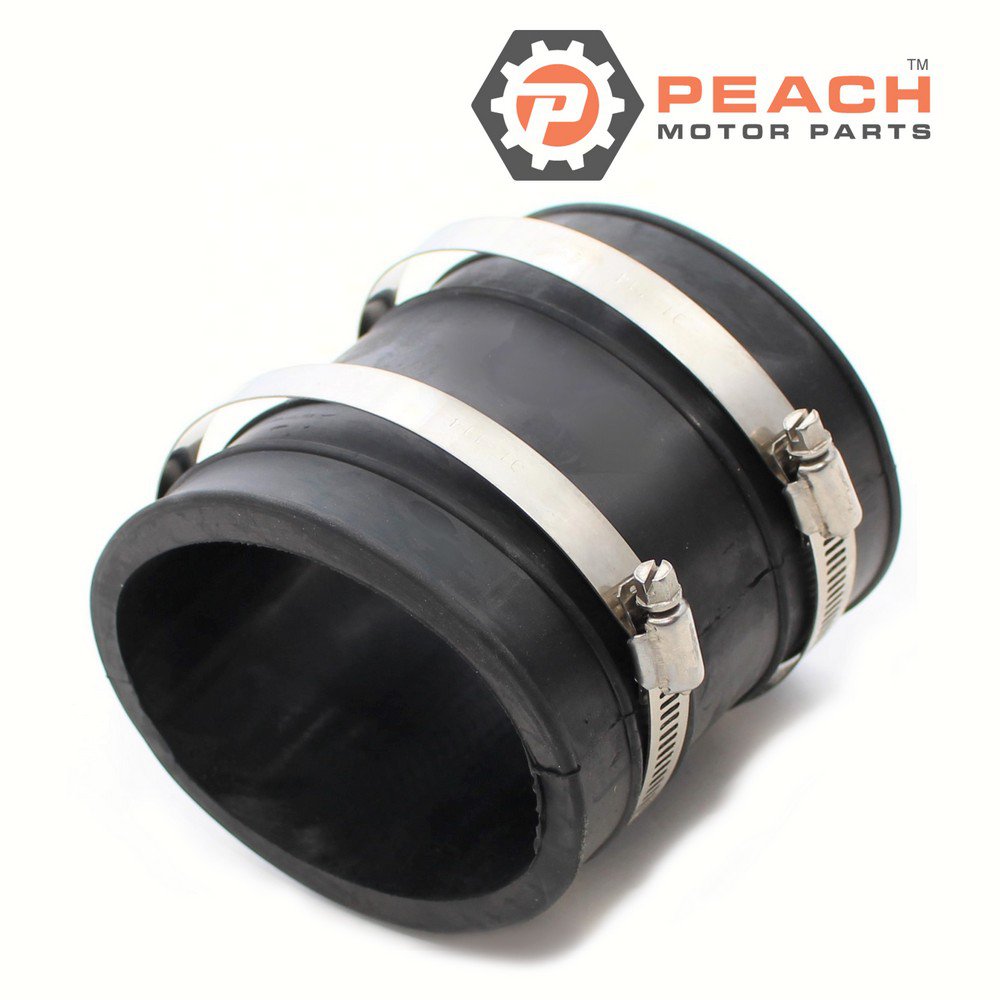 Peach Motor Parts PM-32-14358001 Bellows, Exhaust (Boot Tube Hose)(Oval, Slight Bend); Fits Mercury Quicksilver Mercruiser®: 32-14358T, 32-14358001, 32-14358, Mercury Quicksilver Mercruiser®: 3