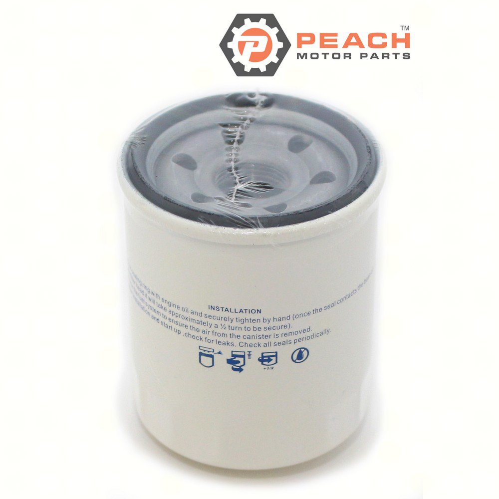 Peach Motor Parts PM-35-822626Q05 Filter, Oil; Fits Mercury Quicksilver Mercruiser®: 35-822626Q04, 35-822626Q 2, 35-822626Q2, 35-8M0065103, 35-822626Q05, 35-822626A 2, 35-822626A2, 35-822626 1,
