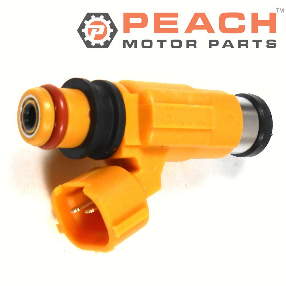 Peach Motor Parts PM-63P-13761-01-00 Fuel Injector Assembly; Fits Yamaha®: 63P-13761-01-00, 63P-13761-00-00, 5FL-13761-00-00, 5JW-13761-10-00, 7320450, 1521430, Mitsubishi®: MD319792, Bosch®: C