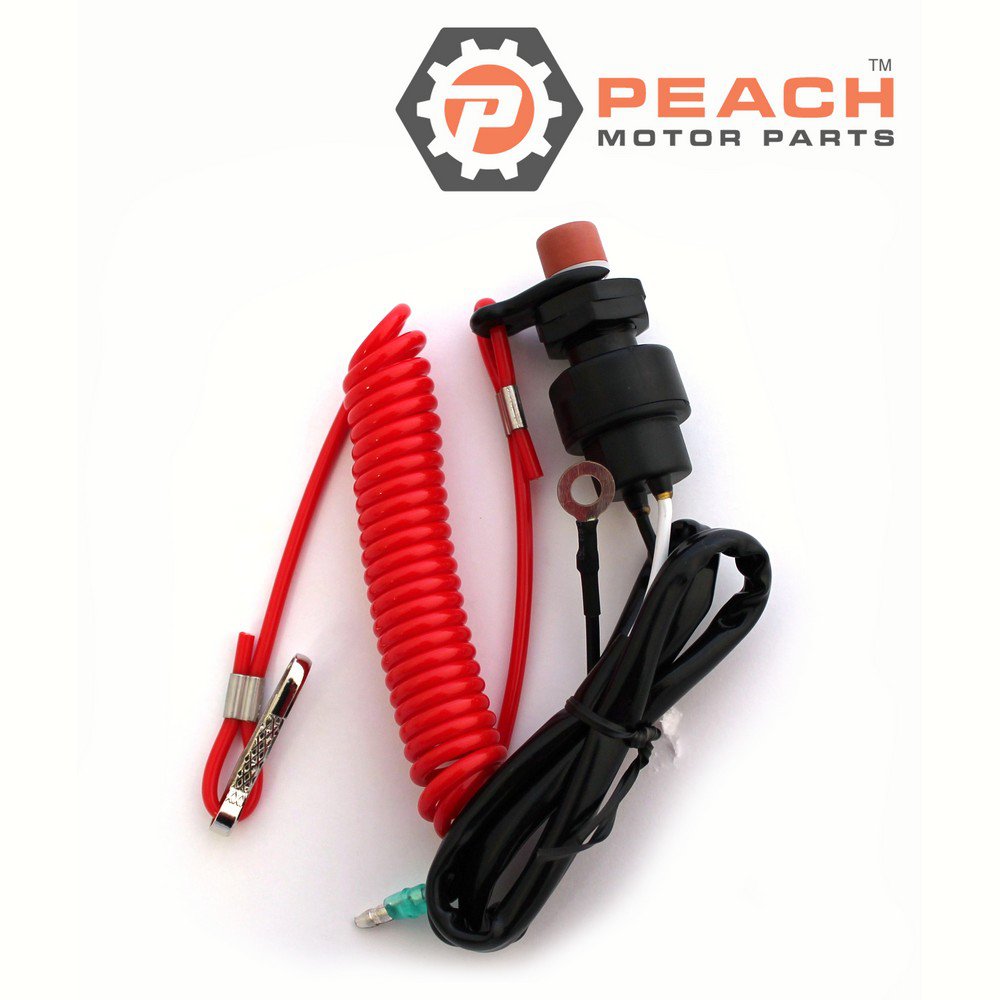 Peach Motor Parts PM-65W-82575-01-00 Stop Switch Assembly; Fits Yamaha®: 65W-82575-01-00, 65W-82575-00-00