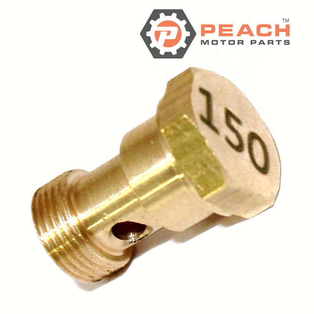 Peach Motor Parts PM-677-14343-75-00 Jet, Main (#150); Fits Yamaha®: 677-14343-75-00, Makara Outboards®: T36-04000310