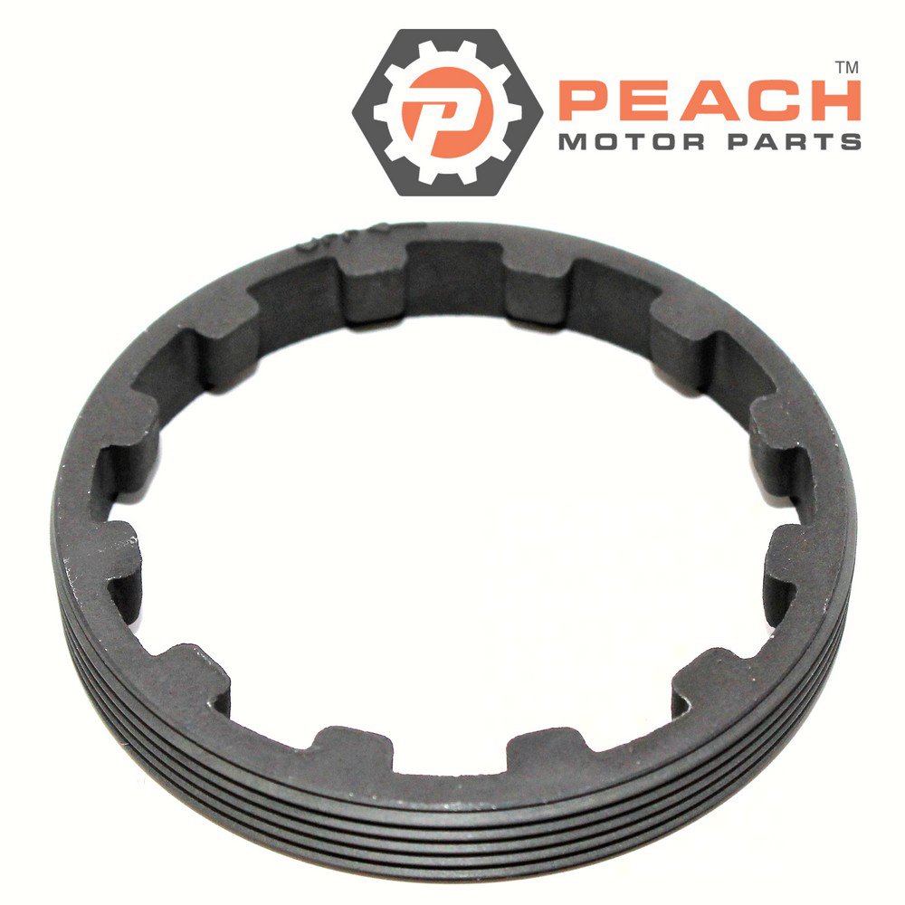 Peach Motor Parts PM-697-45384-02-00 Nut, Lower Unit Gearcase Bearing Carrier; Fits Yamaha®: 697-45384-02-00, 697-45384-01-00, 697-45384-00-00