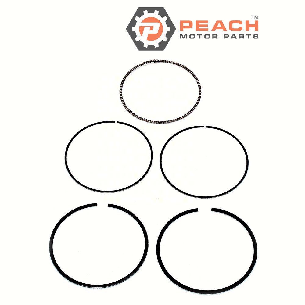 Peach Motor Parts PM-6D3-11603-00-00 Piston Ring Set (Standard); Fits Yamaha®: 6D3-11603-00-00, SBT®: 49-411-0