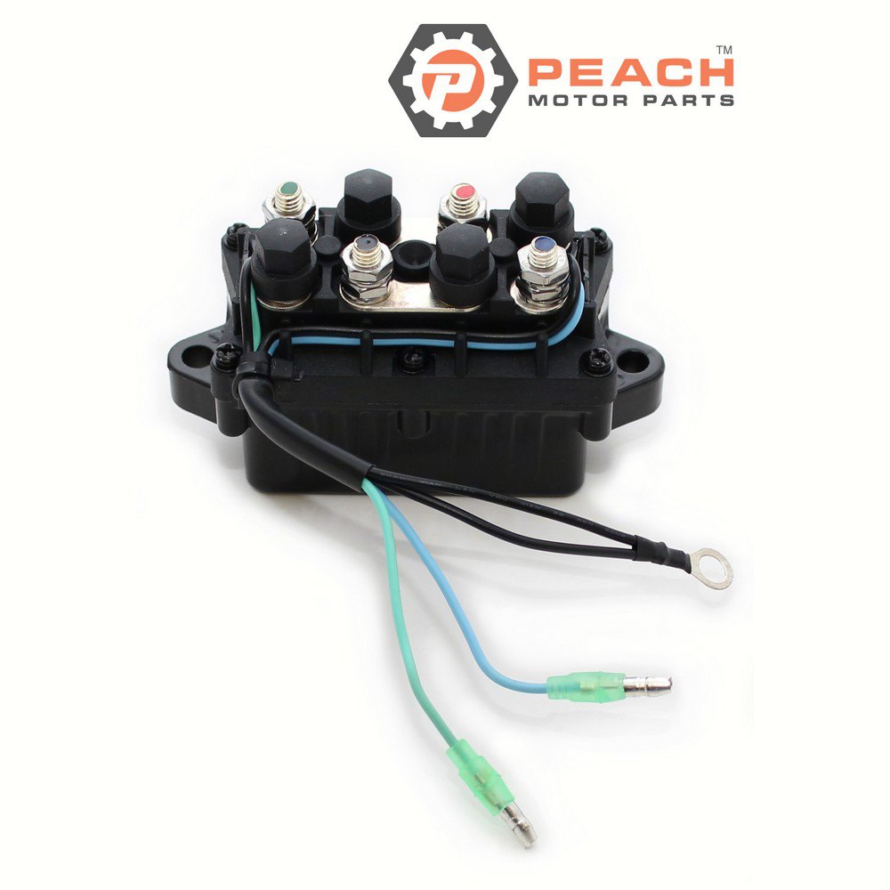 Peach Motor Parts PM-6H1-81950-01-00 Relay, Power Trim Tilt; Fits Yamaha®: 6H1-81950-01-00, 6H1-81950-00-00, WSM®: 343-505
