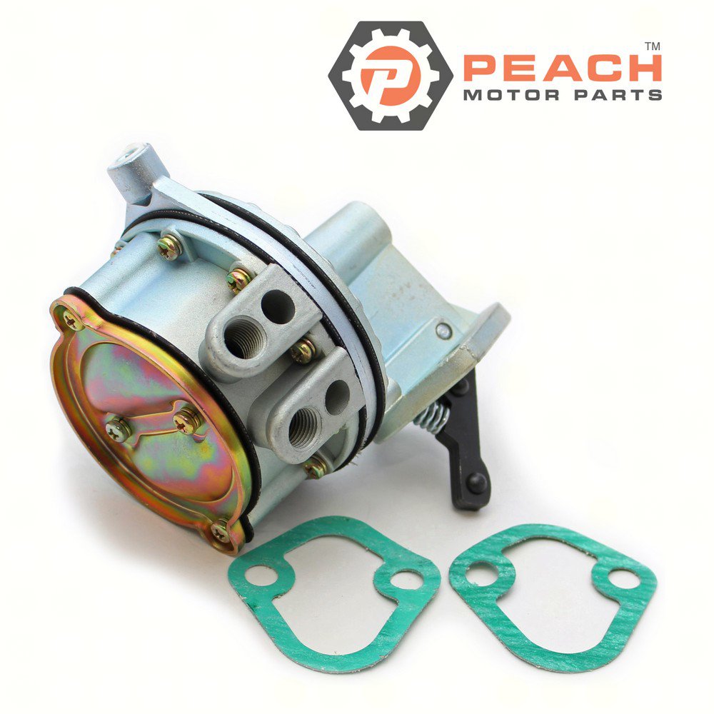 Peach Motor Parts PM-86246T Fuel Pump, Mechanical; Fits Mercury Quicksilver Mercruiser®: 86246T, 86246, 86246A1, 86246A 1, 78485, 71646, Mercury Quicksilver Mercruiser®: 86246T, OMC®: 0509409, 