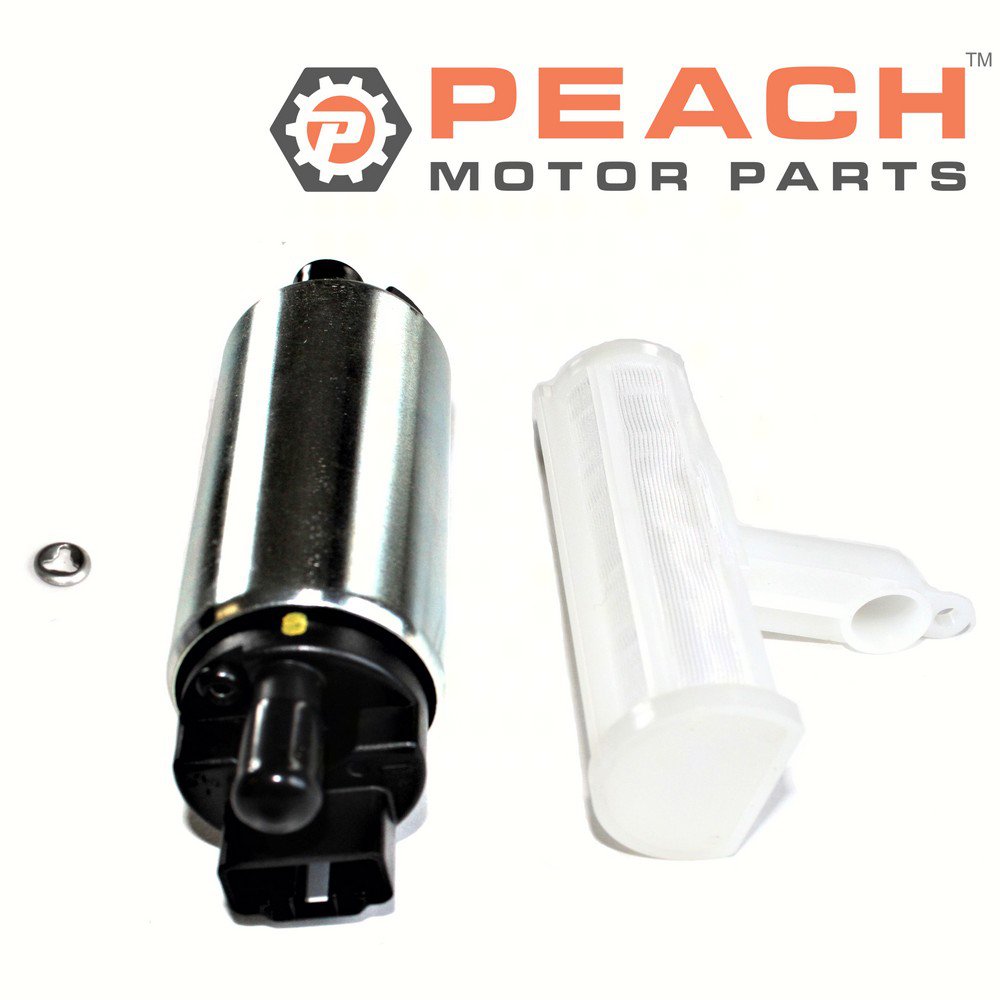 Peach Motor Parts PM-FPMP-0003A Fuel Pump, Electric (With Filter); Fits Mercury Marine®: 8M0065218, 880889T02, Yamaha®: 6C5-13910-10-00, 6C5-13910-00-00, 6C5-13907-00-00