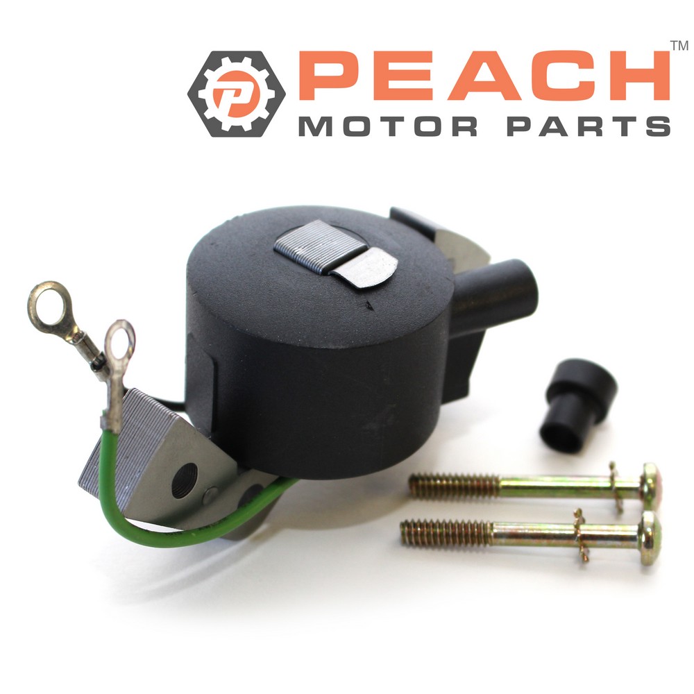 Peach Motor Parts PM-IGNC-0002A Ignition Coil; Fits Johnson Evinrude OMC BRP®: 0582995, 582995, 0584477, 584477, 0580416, 580416, 0582370, 582370, 0582931, 582931, 0580971, 580971, 0580118, 580